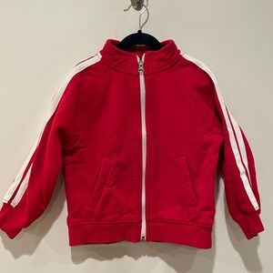 Sz 4 - Hanna Andersson Red Full Zip Sweatshirt
